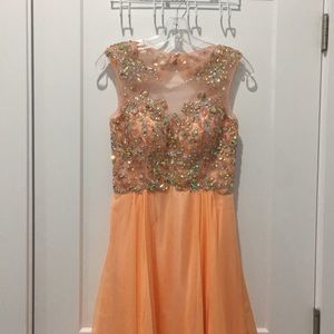coral formal gown (prom/bridesmaid dress)
